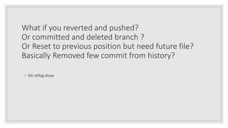 Git a stupid change tracker and persistent map. | PPTX