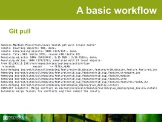 A basic workflow
Git pull

 