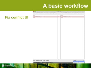 A basic workflow
Fix conflict UI

 