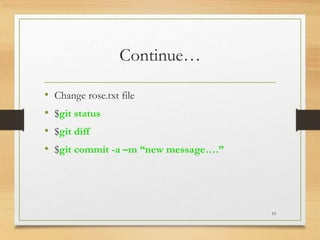 Git is a distributed version control system . | PPT