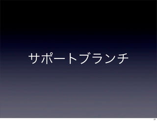サポートブランチ



           21
 