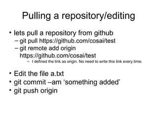 Git amd github basics with presentations | PPT