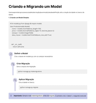Git GitHub e Models no Django, na pratica. | PDF