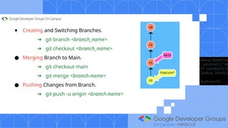 GDG On Campus NBNSCOE Version Control Essential : Master Git & GitHub ...