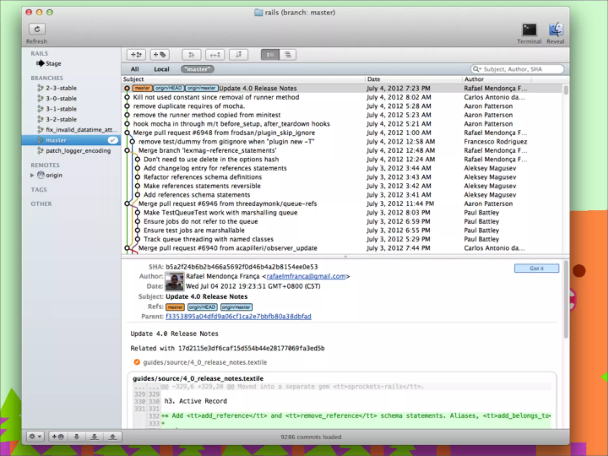 Commit
記錄 commit 訊息、Root tree 和 Parent commits 的 SHA1
32
Rakeﬁle
README
simplegit.rb
./
lib/
tree : 1a738d
tree : fe8971
Working Directory Git Directory
blob : a874b7
blob : a906cb
blob : a0a60a
commit : a11bef
 