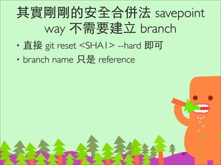 rebase is dangerous!!
It rewrite history!
104
But I like it!
 