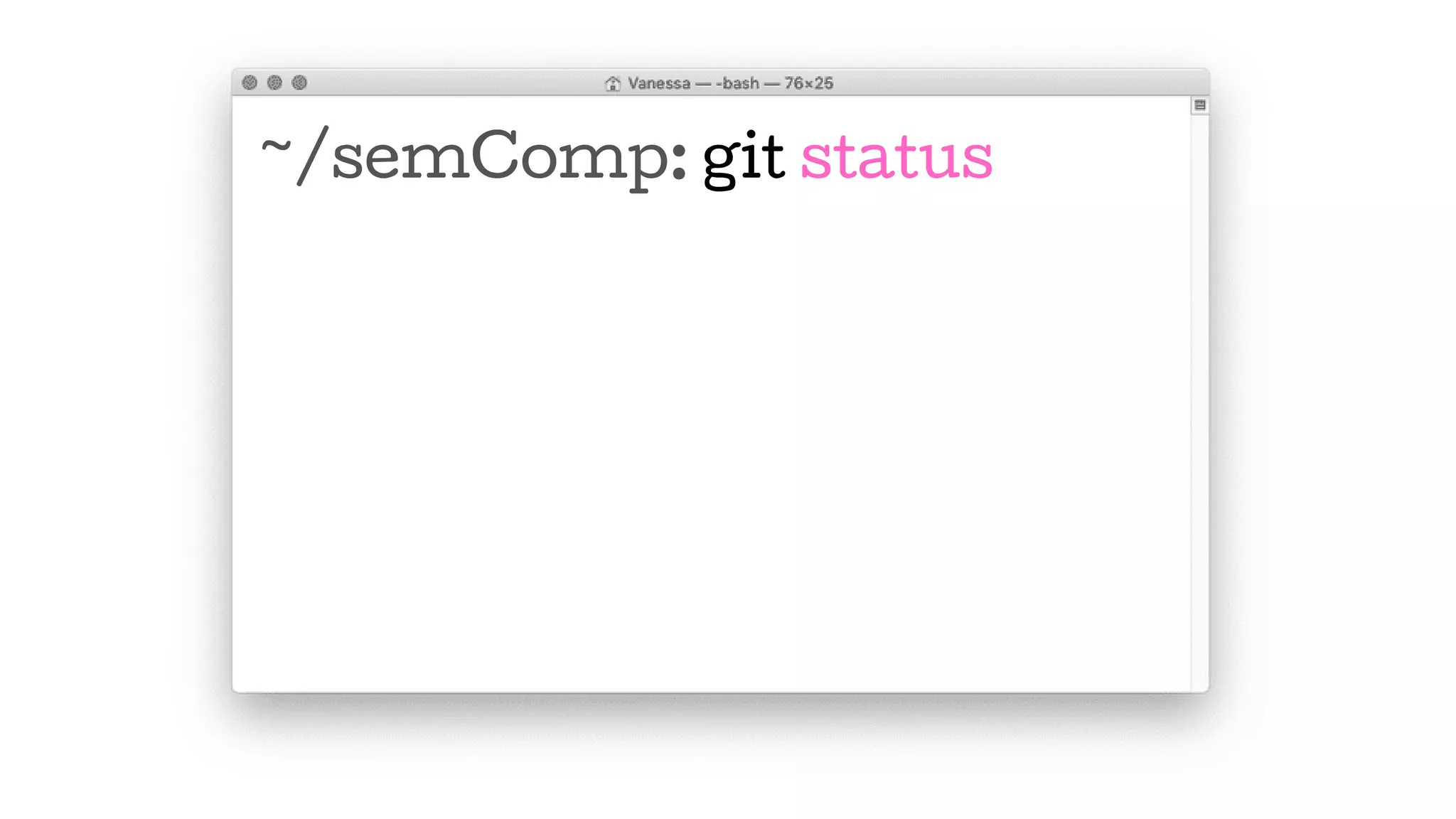 ~/semComp: git status
 