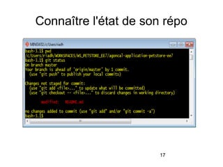 17
Connaître l'état de son répo
 