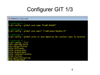 8
Configurer GIT 1/3
 