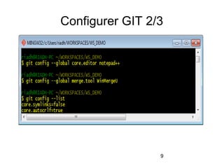 9
Configurer GIT 2/3
 
