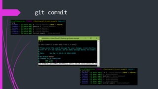 git commit
 