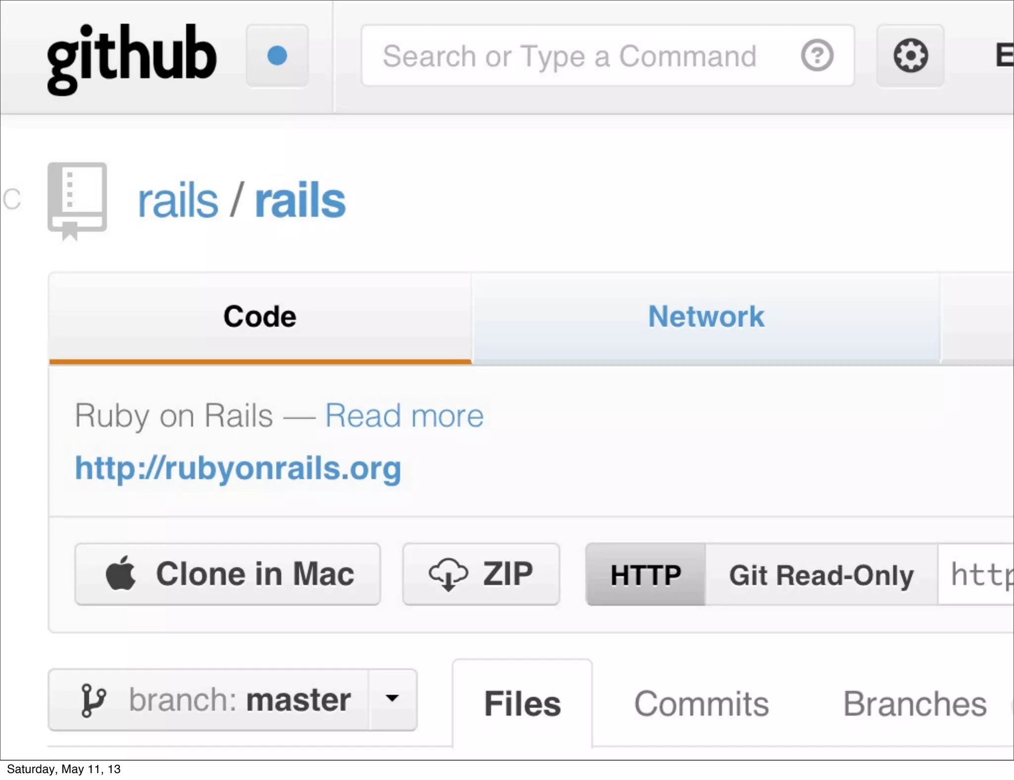 Saturday, May 11, 13
 