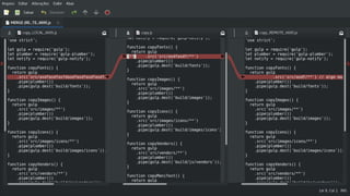colocar print do meld para resolver
conflitos
 