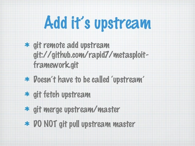 git set upstream