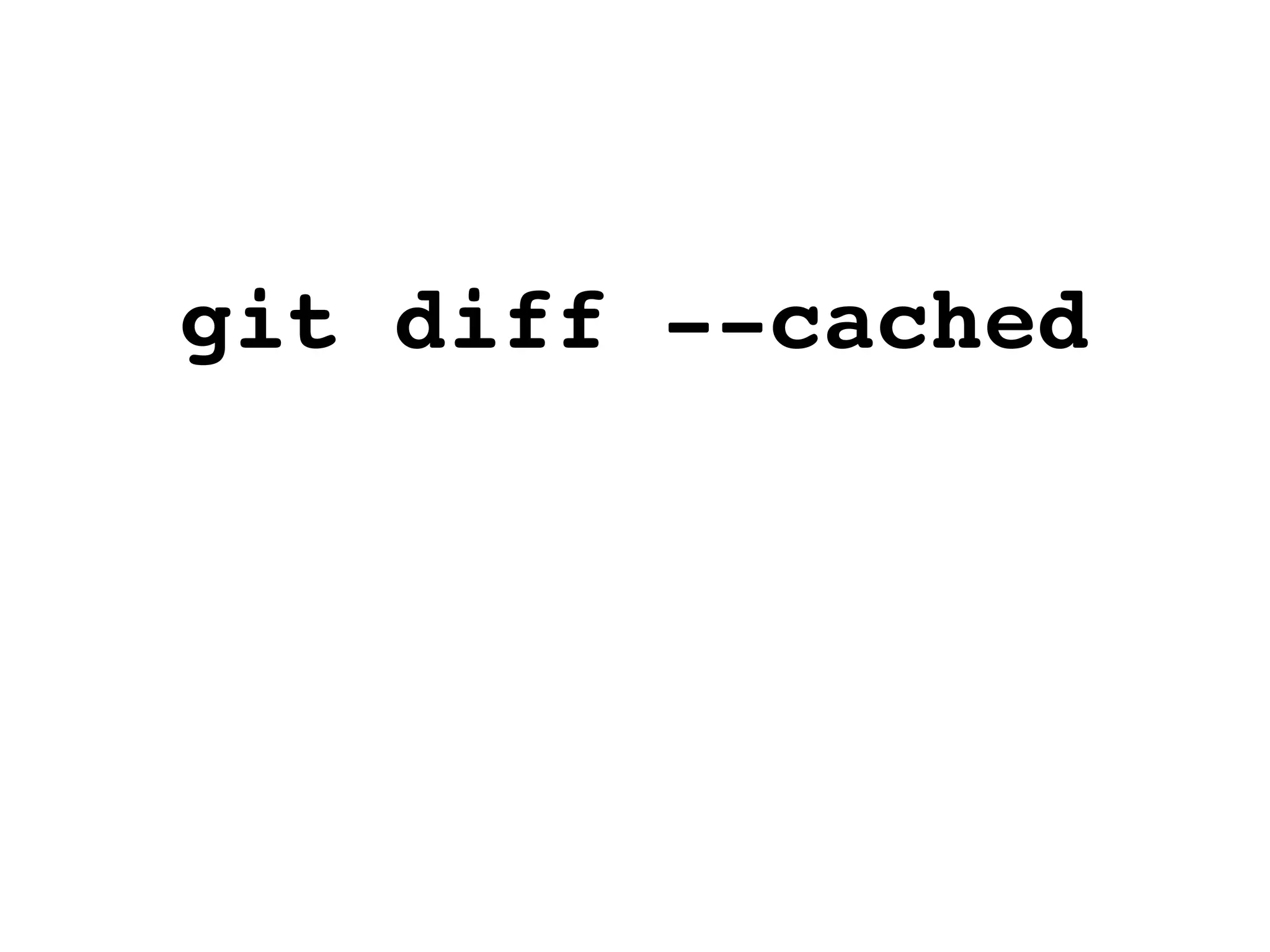 git diff --cached 