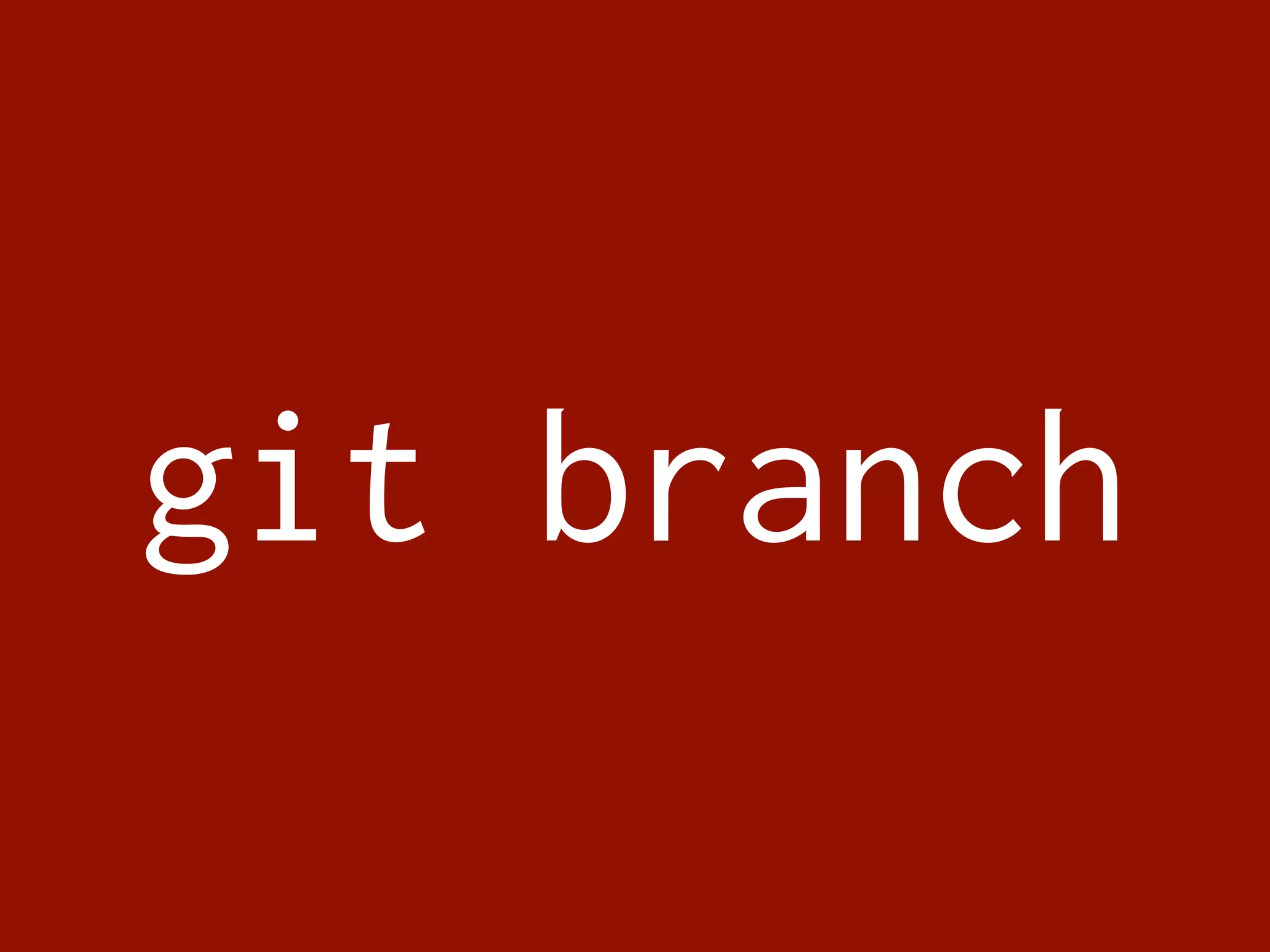 git branch 