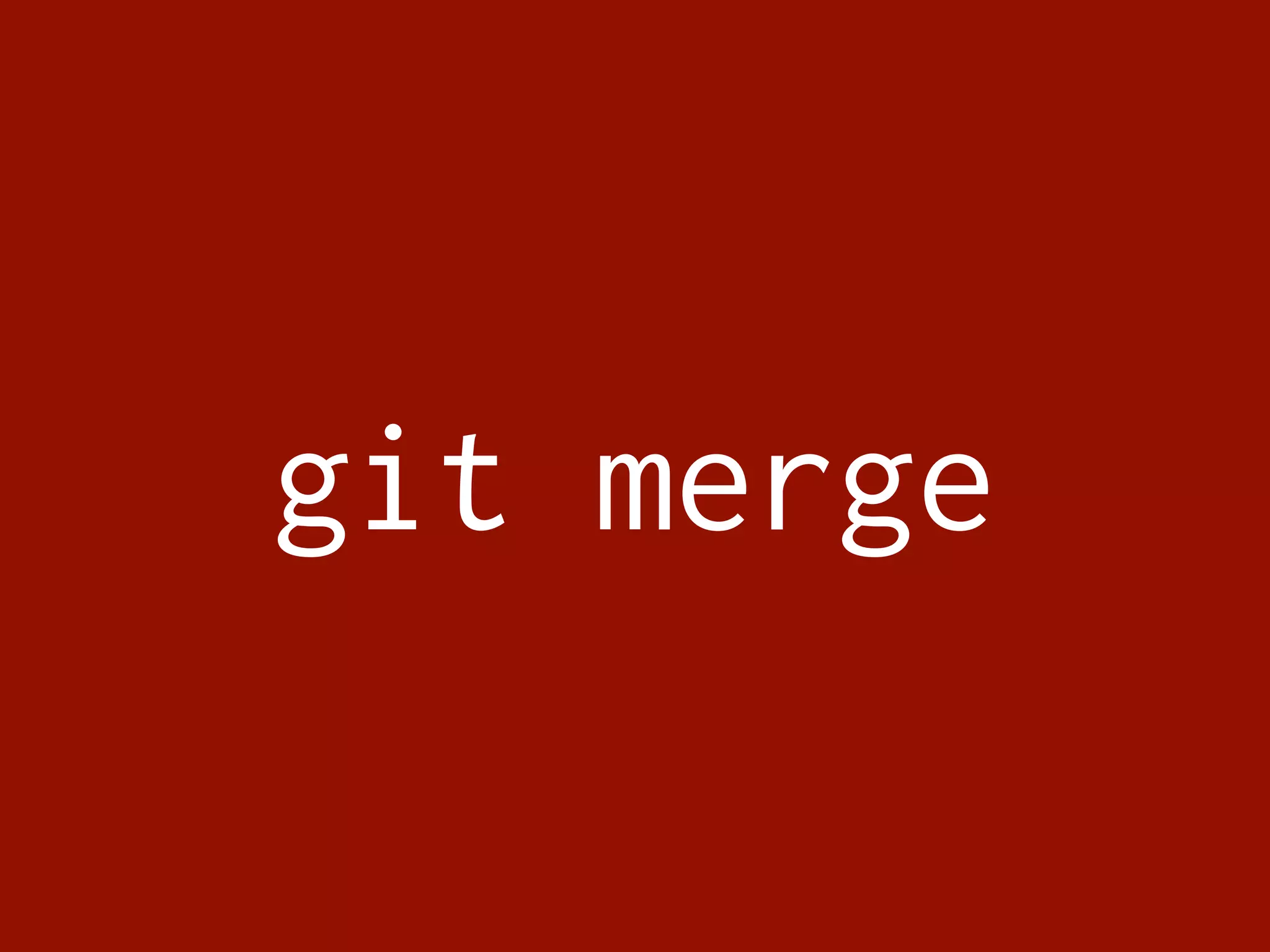 git merge 