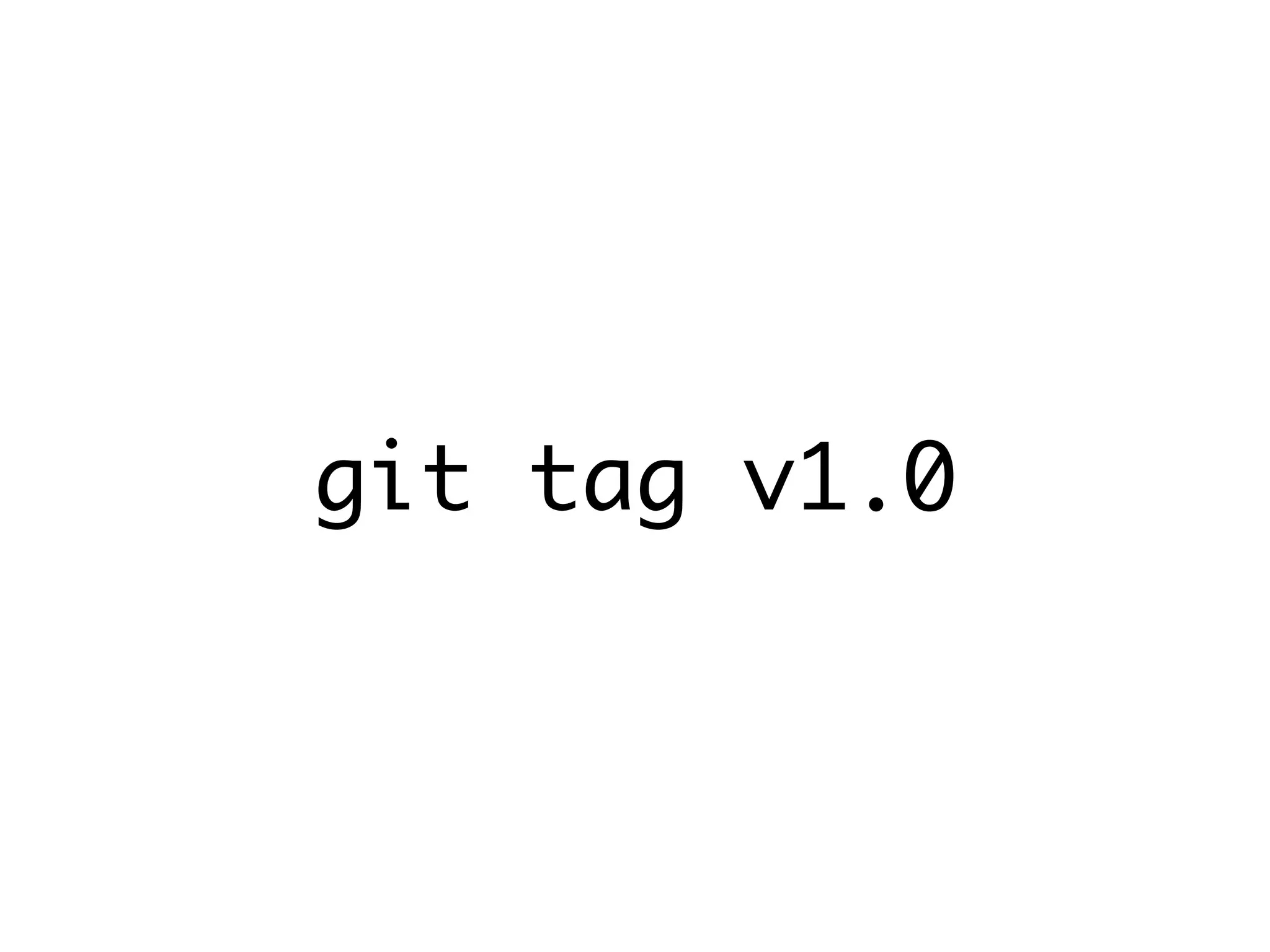 git tag v1.0 
