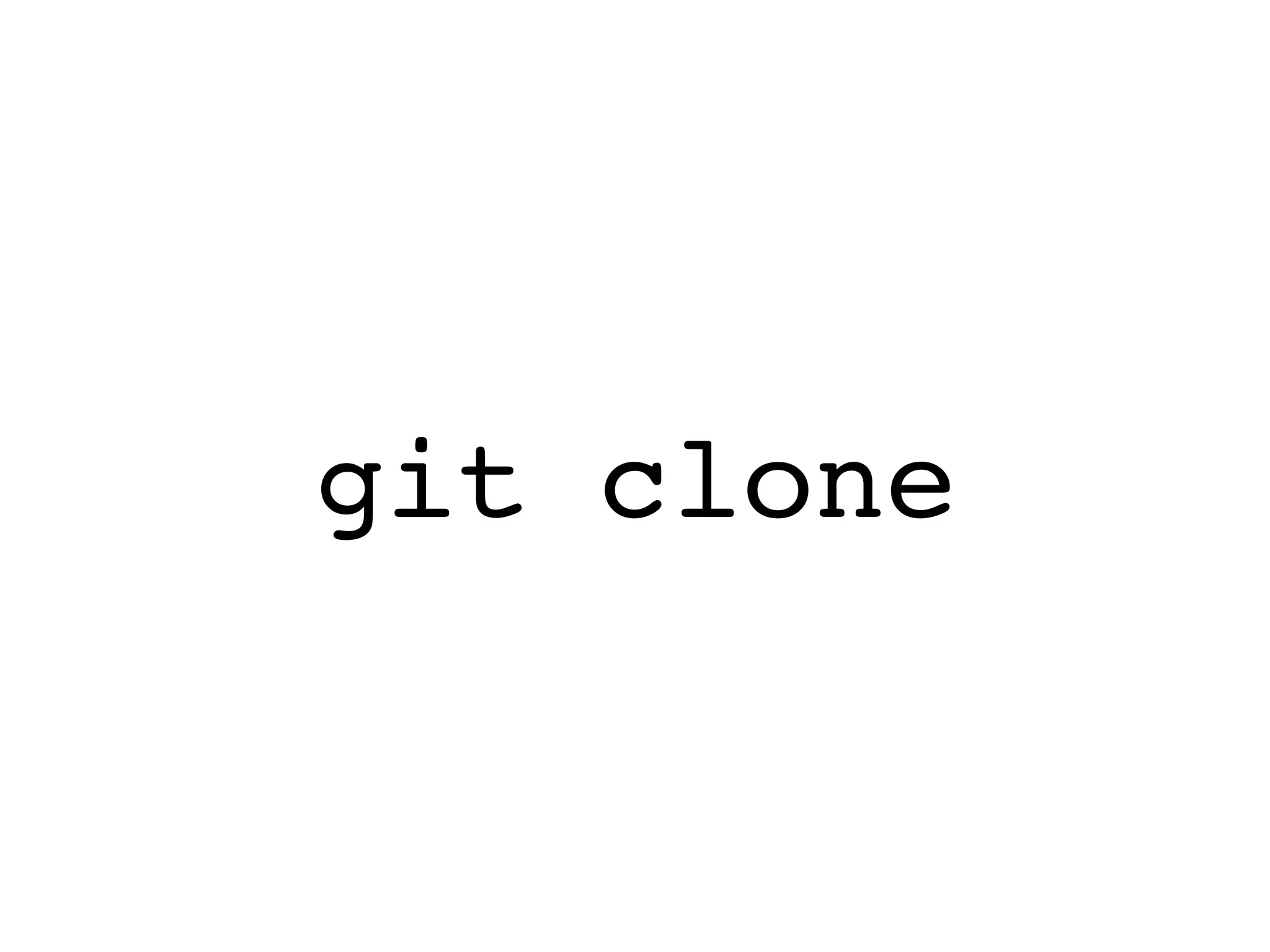 git clone 