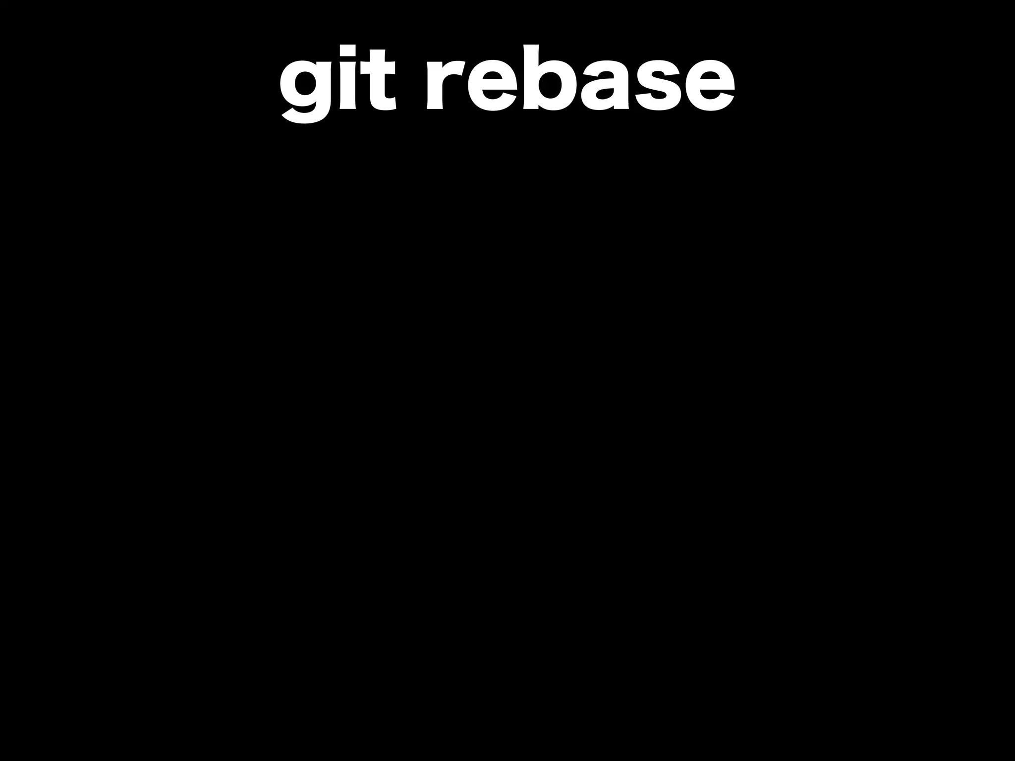 git rebase
 
