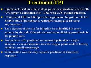 Tpi Injection Disguised GIT 4th abd wall pain | PPT