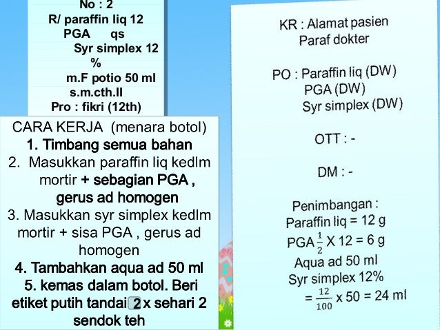 Penghitungan Jurnal Praktek Obat Dengan 4 Resep Obat