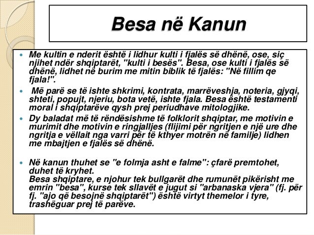 Billedresultat for besa e shqiptarit