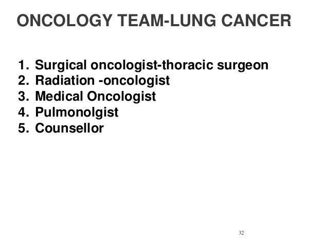 LUNG CANCER MANAGEMENT IN LOW RESOURCE SETTINGS