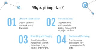 A crash course on git as version control system and GitHub | PPT