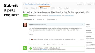 Submit
a pull
request
 
