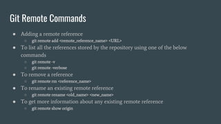 Remote Reference Git and GitHub | PPTX