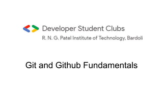 Git and Github Fundamentals
 