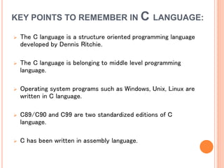 C Programming Language | PPT