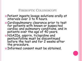 May reveal alterations in basal metabolic function and severity of a disorderStool TestsInspect specimen for consistency and color, occult blood (Hematest), fecal urobilinogen, fat, nitrogen, parasites, pathogens, food residues and other substances.