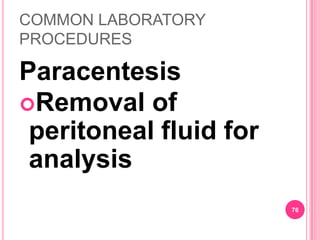 Lower Gastrointestinal Tract StudyNursing Interventions:Emptying and cleansing the lower bowel.