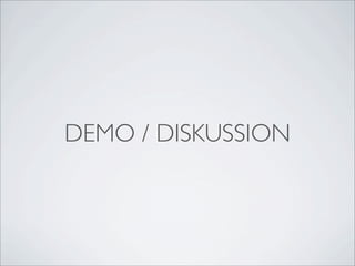 DEMO / DISKUSSION
 