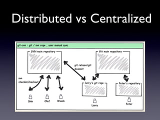Distributed vs Centralized
 