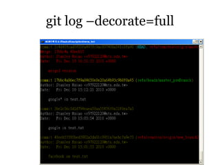 git log –decorate=full
 