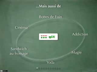 ...Mais aussi de

               Bottes de Foin

  Cinéma
                                Addiction


 Sandwich
au fromage                      Magie

                   Yoda
 