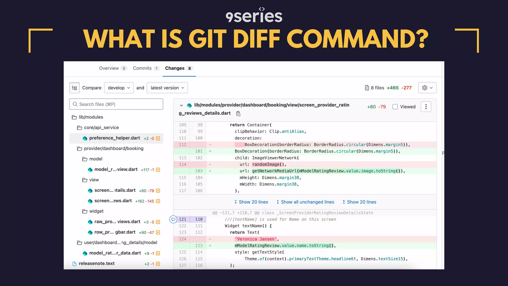 WHAT IS GIT DIFF COMMAND? 