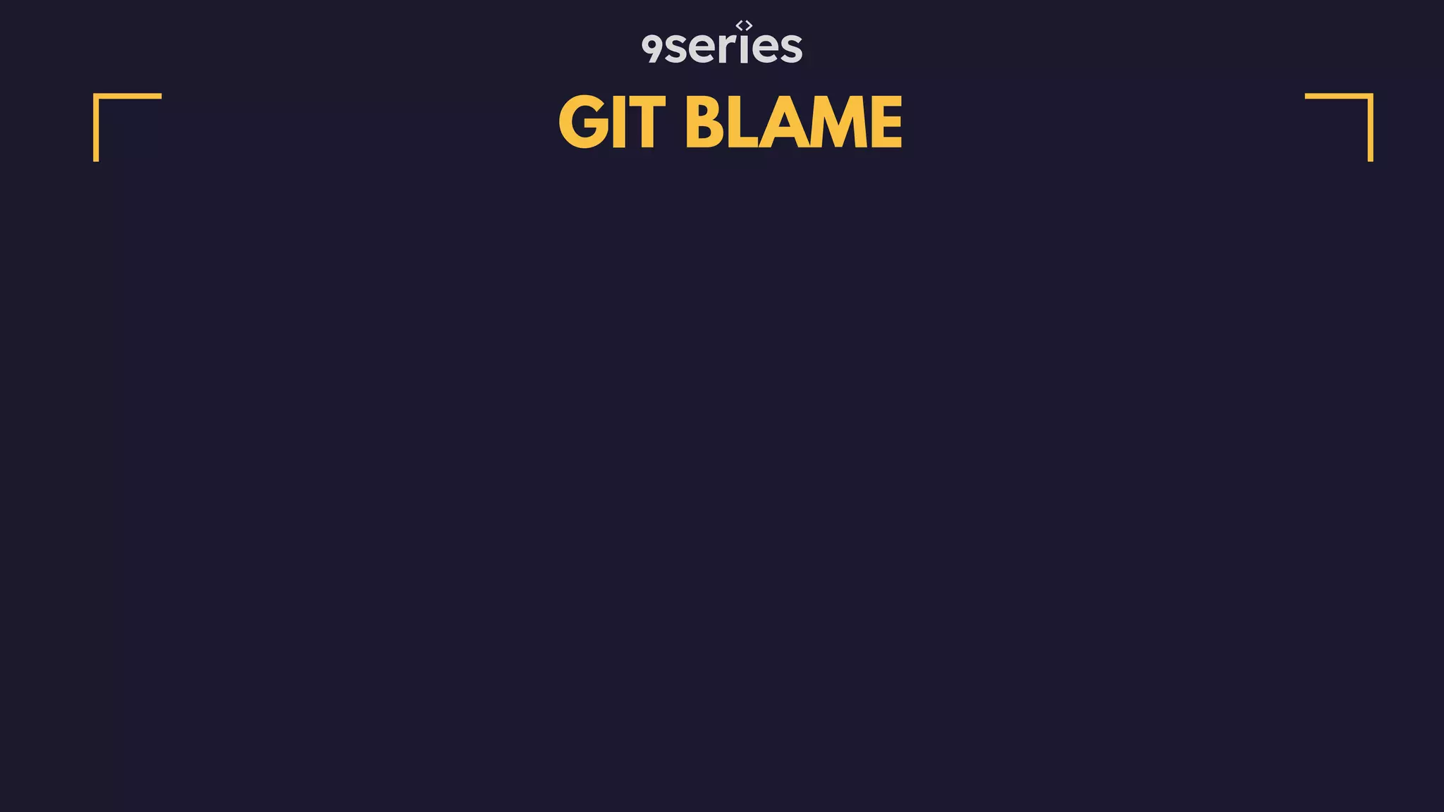 GIT BLAME 