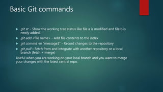 Git commands | PPTX