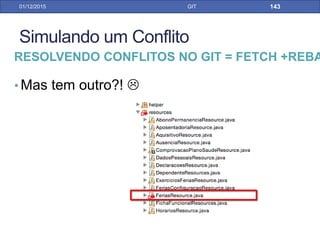 31/01/17 GIT
GIT TAGGING PELO ECLIPSE
• Removendo uma tag remotamente
• Em vez do push tags... usar o push normal
• Team -> Remote -> push
 
