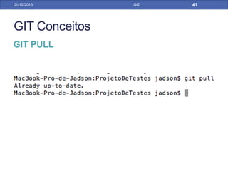 31/01/17 GIT
Sua Chave Pública
Salvar Chave Privada
• Criando sua chave ssh pelo eclipse
• Eclipse -> Preferences -> General -> Network
Connections -> SSH2 -> Key Management -> Generate
RSA Key
GIT CLONE PELO ECLIPSE
 