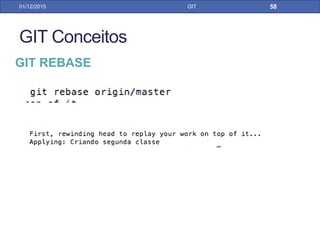 31/01/17 GIT
Add to index = seleciona quais classes alteradas serão comitadas
Replace with HEAD revison = Reverte as alterações realizadas não comitadas
Commit pela Staging Area:
Windows -> Show View -> Git -> Staging Area
GIT COMMIT PELO ECLIPSE
 