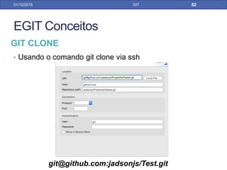 31/01/17 GIT
• ou
GIT CHECKOUT POR LINHA DE COMANDO
 