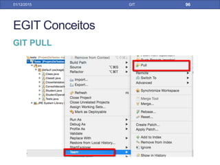 GIT Conceitos
31/01/17 GIT
Your Computer
Local Repository
MasterBranch_1
GIT REBASE
c0
c1
c0
c1
c2
c3
1º git checkout –b branch_1
2º git commit – m “c2”
3º git checkout master
5º git rebase branch_1
4º git commit –m “c3”
c2
 