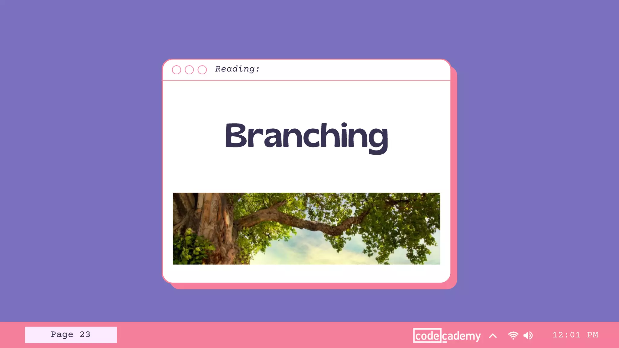 Reading:
12:01 PM
Page 23
 