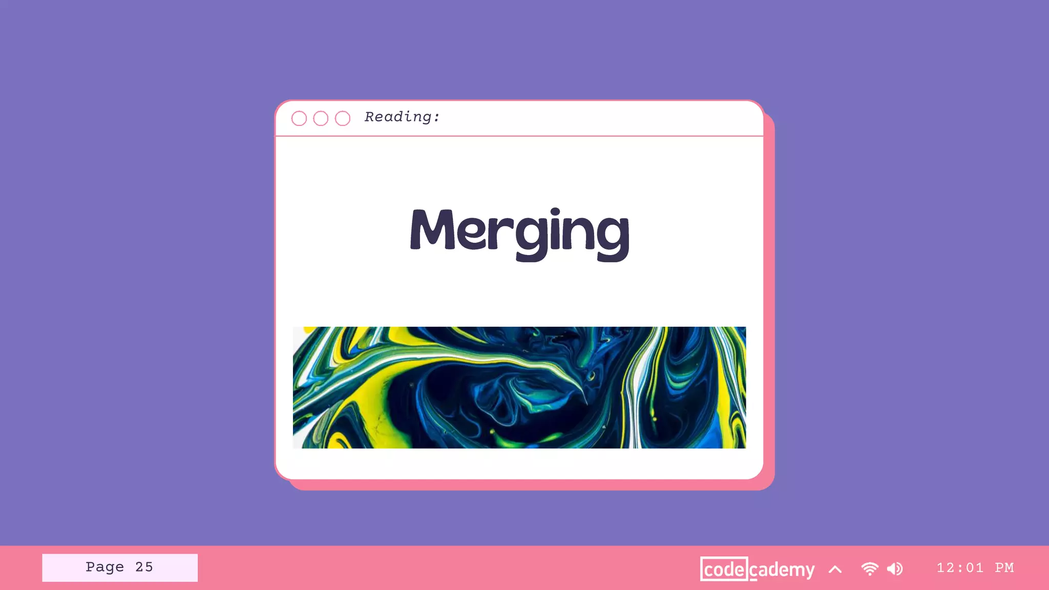 Reading:
12:01 PM
Page 25
 