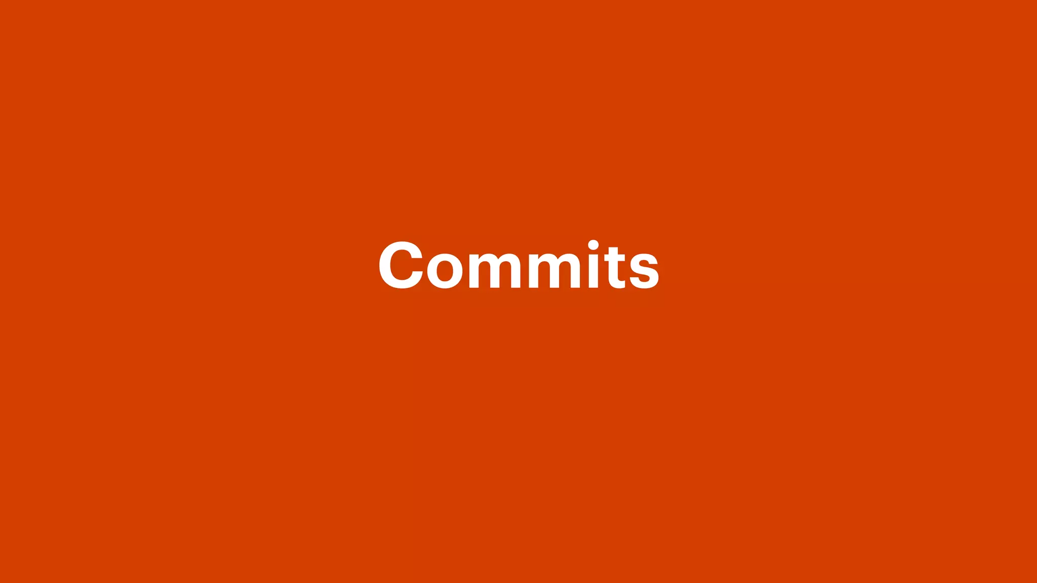 Commits
 